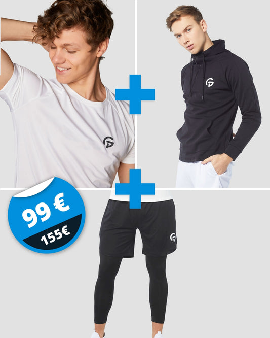 Bundel: shirt + hoodie + panty